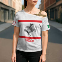 Personalized Italy Tuscany Pegasus Rampant Cross Shoulder Shirt Inspiration Flags Style - Wonder Print Shop