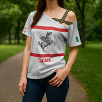 Personalized Italy Tuscany Pegasus Rampant Cross Shoulder Shirt Inspiration Flags Style - Wonder Print Shop
