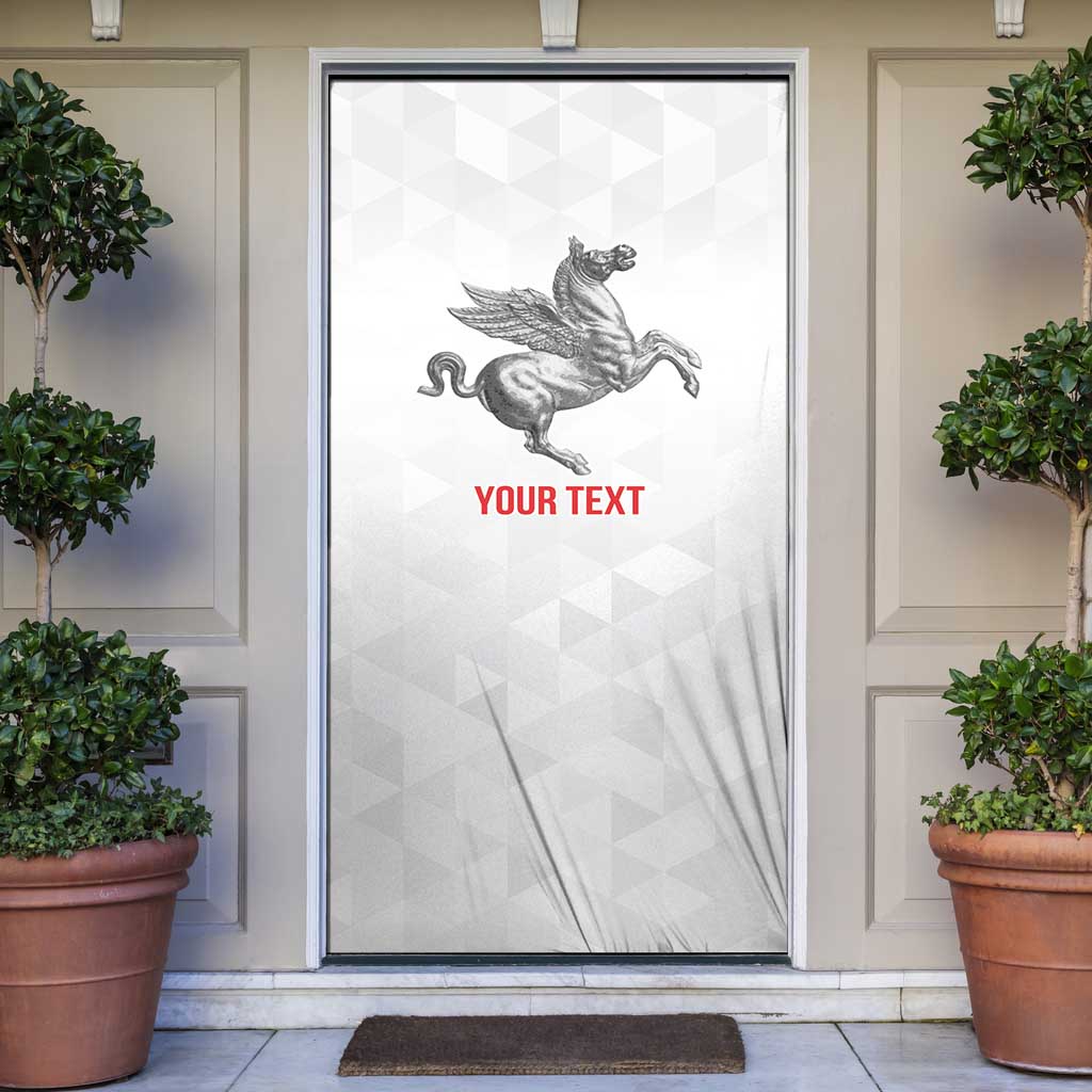 Personalized Italy Tuscany Pegasus Rampant Door Cover Inspiration Flags Style - Wonder Print Shop