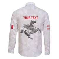 Personalized Italy Tuscany Pegasus Rampant Family Matching Off The Shoulder Long Sleeve Dress and Hawaiian Shirt Inspiration Flags Style