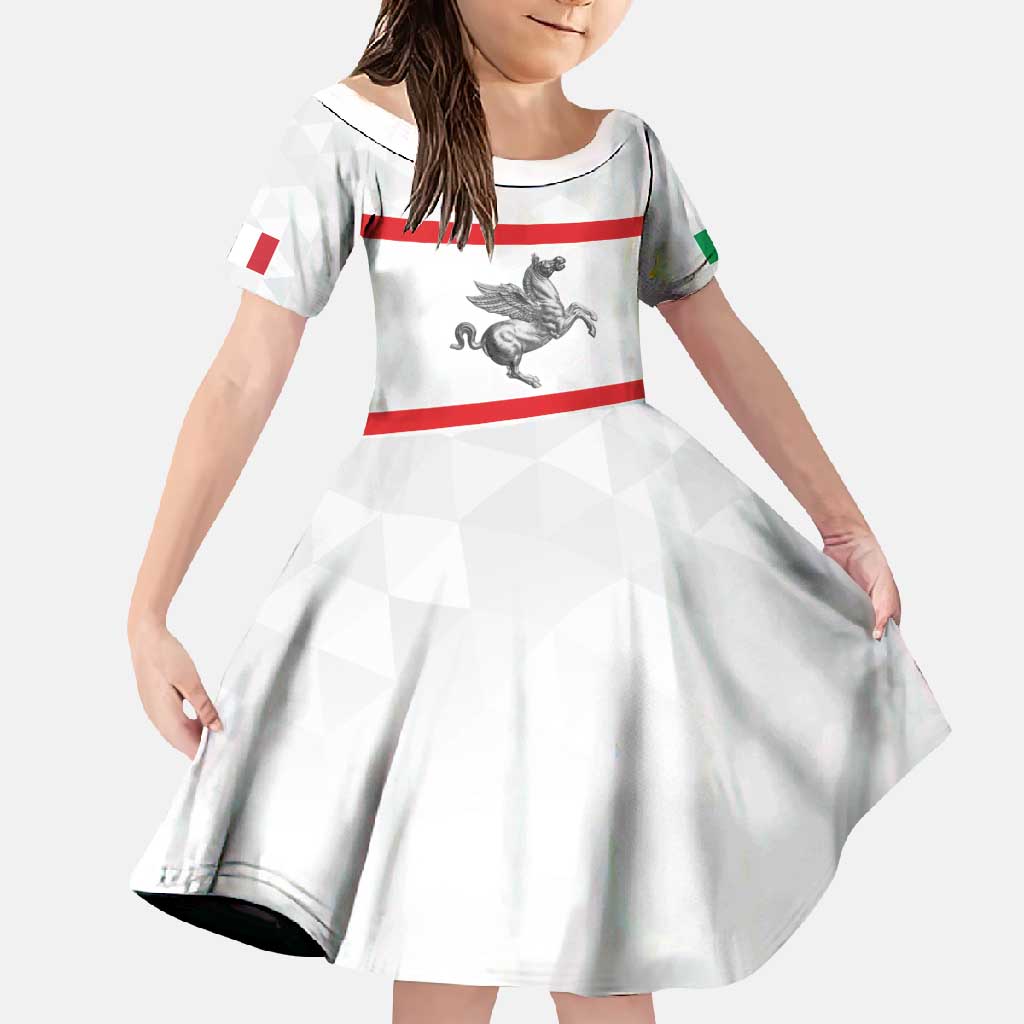 Personalized Italy Tuscany Pegasus Rampant Family Matching Off Shoulder Maxi Dress and Hawaiian Shirt Inspiration Flags Style