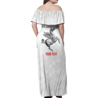 Personalized Italy Tuscany Pegasus Rampant Family Matching Off Shoulder Maxi Dress and Hawaiian Shirt Inspiration Flags Style