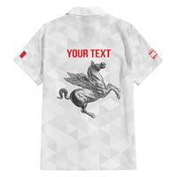 Personalized Italy Tuscany Pegasus Rampant Family Matching Off Shoulder Short Dress and Hawaiian Shirt Inspiration Flags Style