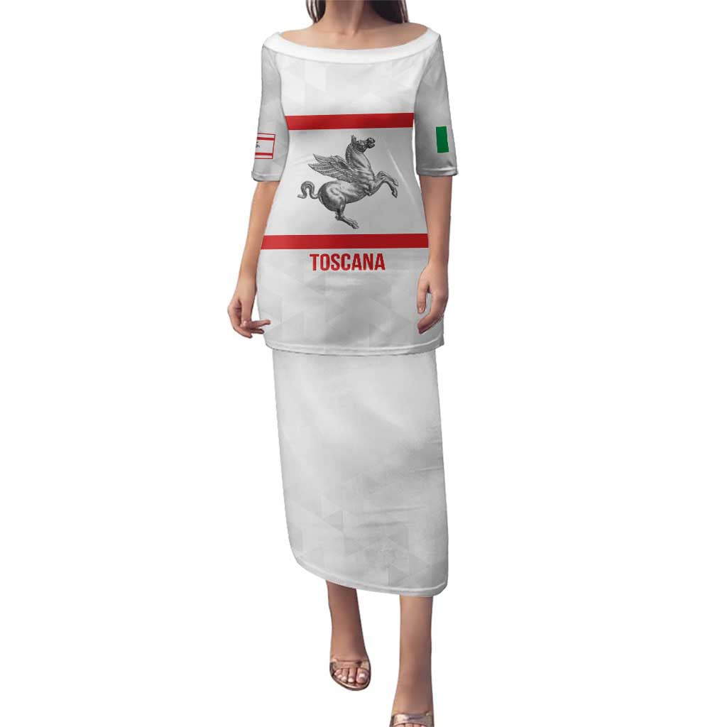 Personalized Italy Tuscany Pegasus Rampant Family Matching Puletasi and Hawaiian Shirt Inspiration Flags Style