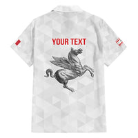 Personalized Italy Tuscany Pegasus Rampant Family Matching Short Sleeve Bodycon Dress and Hawaiian Shirt Inspiration Flags Style