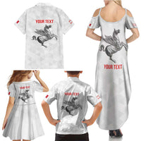 Personalized Italy Tuscany Pegasus Rampant Family Matching Summer Maxi Dress and Hawaiian Shirt Inspiration Flags Style