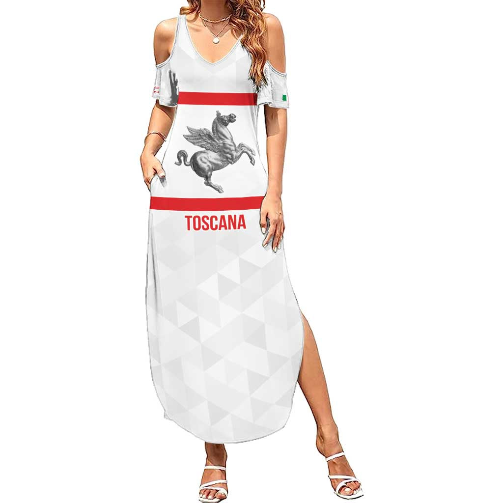 Personalized Italy Tuscany Pegasus Rampant Family Matching Summer Maxi Dress and Hawaiian Shirt Inspiration Flags Style