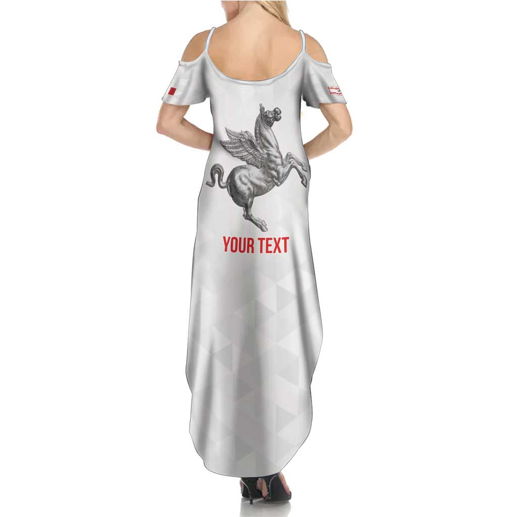 Personalized Italy Tuscany Pegasus Rampant Family Matching Summer Maxi Dress and Hawaiian Shirt Inspiration Flags Style