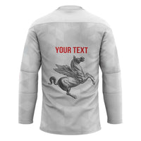 Personalized Italy Tuscany Pegasus Rampant Hockey Jersey Inspiration Flags Style - Wonder Print Shop