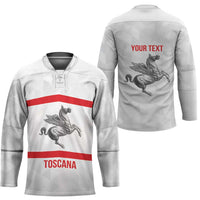 Personalized Italy Tuscany Pegasus Rampant Hockey Jersey Inspiration Flags Style - Wonder Print Shop