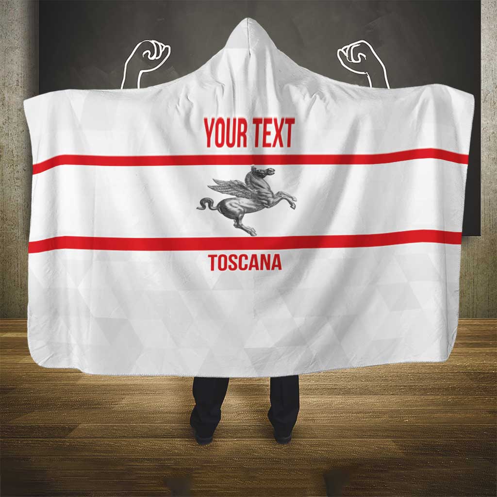 Personalized Italy Tuscany Pegasus Rampant Hooded Blanket Inspiration Flags Style