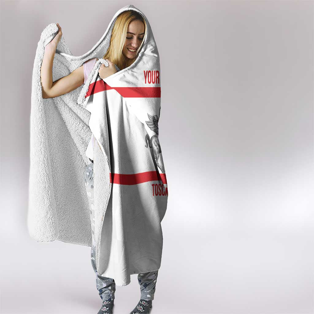 Personalized Italy Tuscany Pegasus Rampant Hooded Blanket Inspiration Flags Style