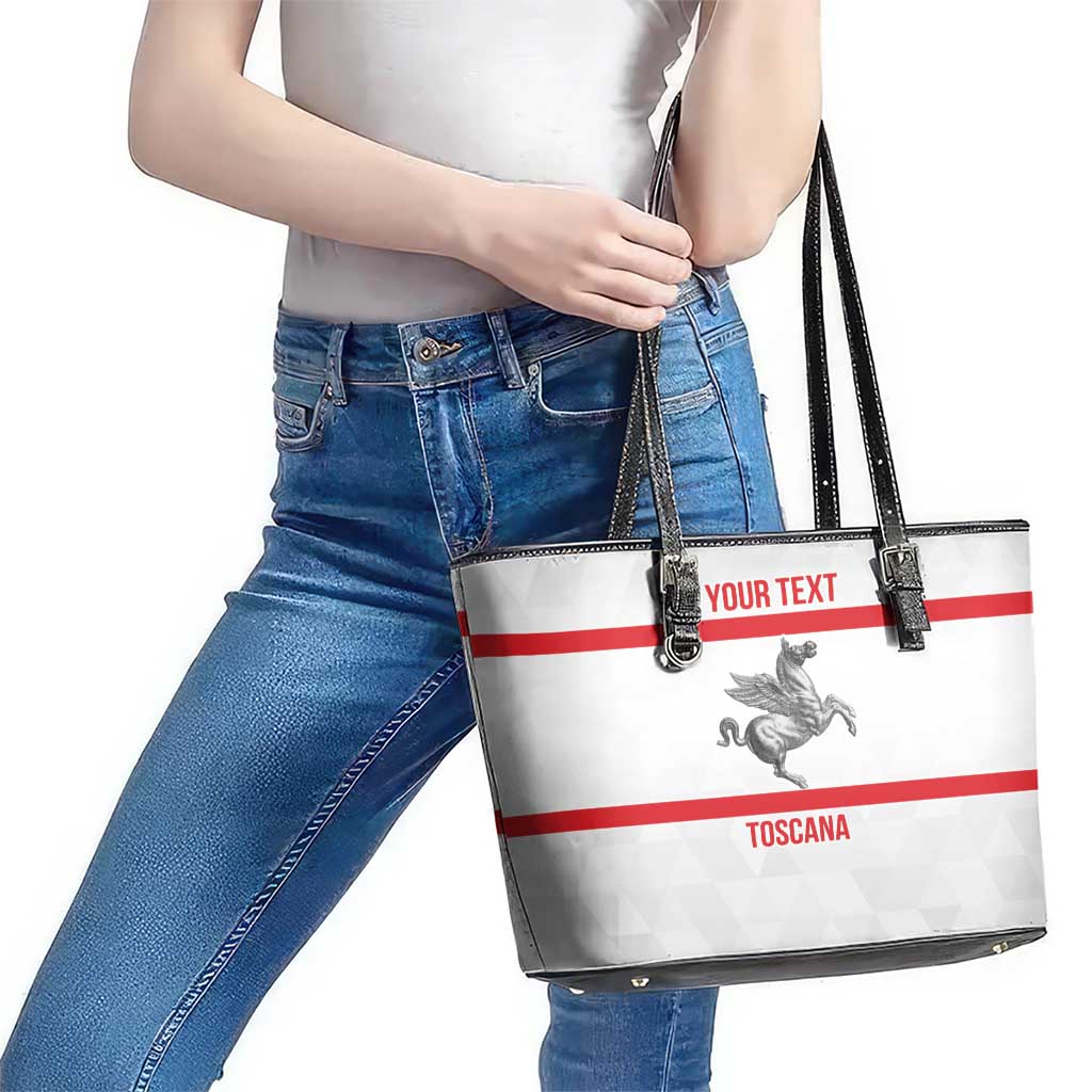 Personalized Italy Tuscany Pegasus Rampant Leather Tote Bag Inspiration Flags Style