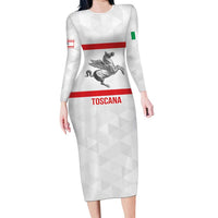 Personalized Italy Tuscany Pegasus Rampant Long Sleeve Bodycon Dress Inspiration Flags Style