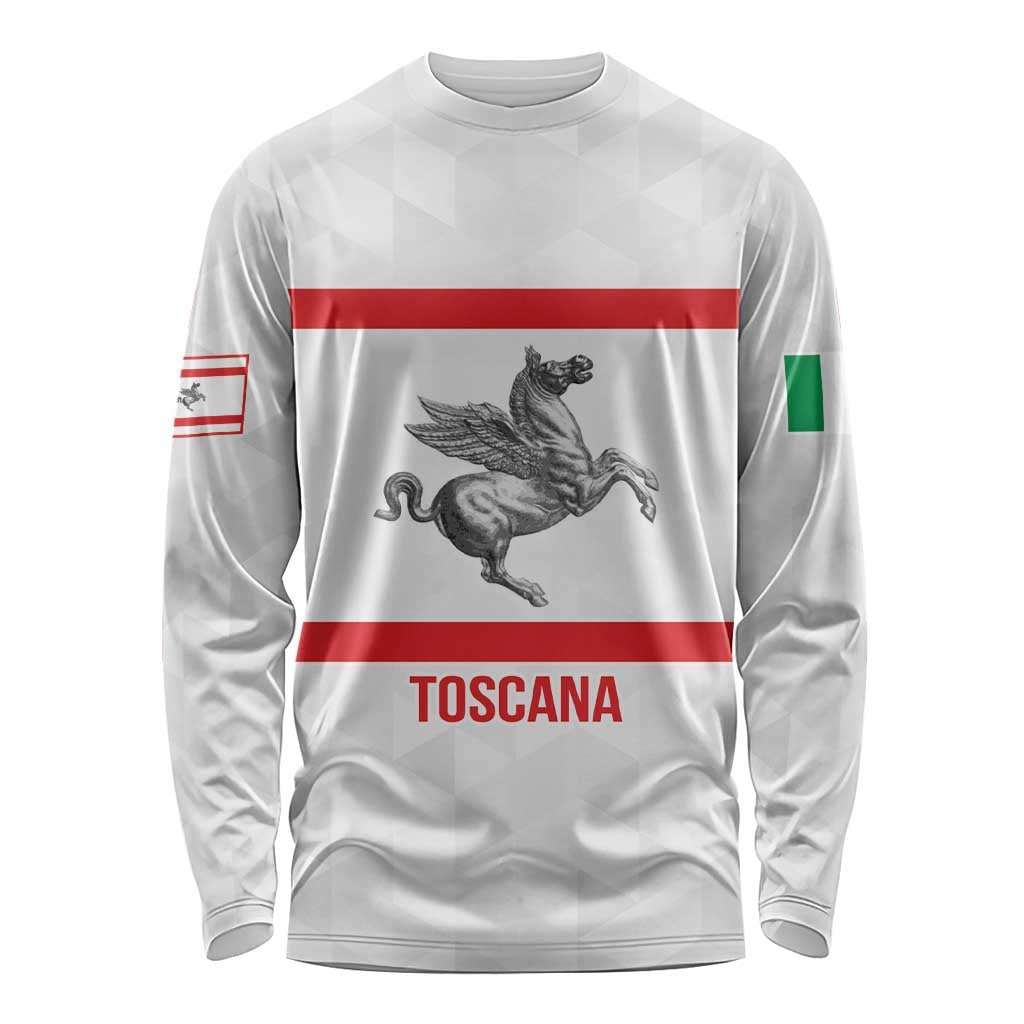 Personalized Italy Tuscany Pegasus Rampant Long Sleeve Shirt Inspiration Flags Style
