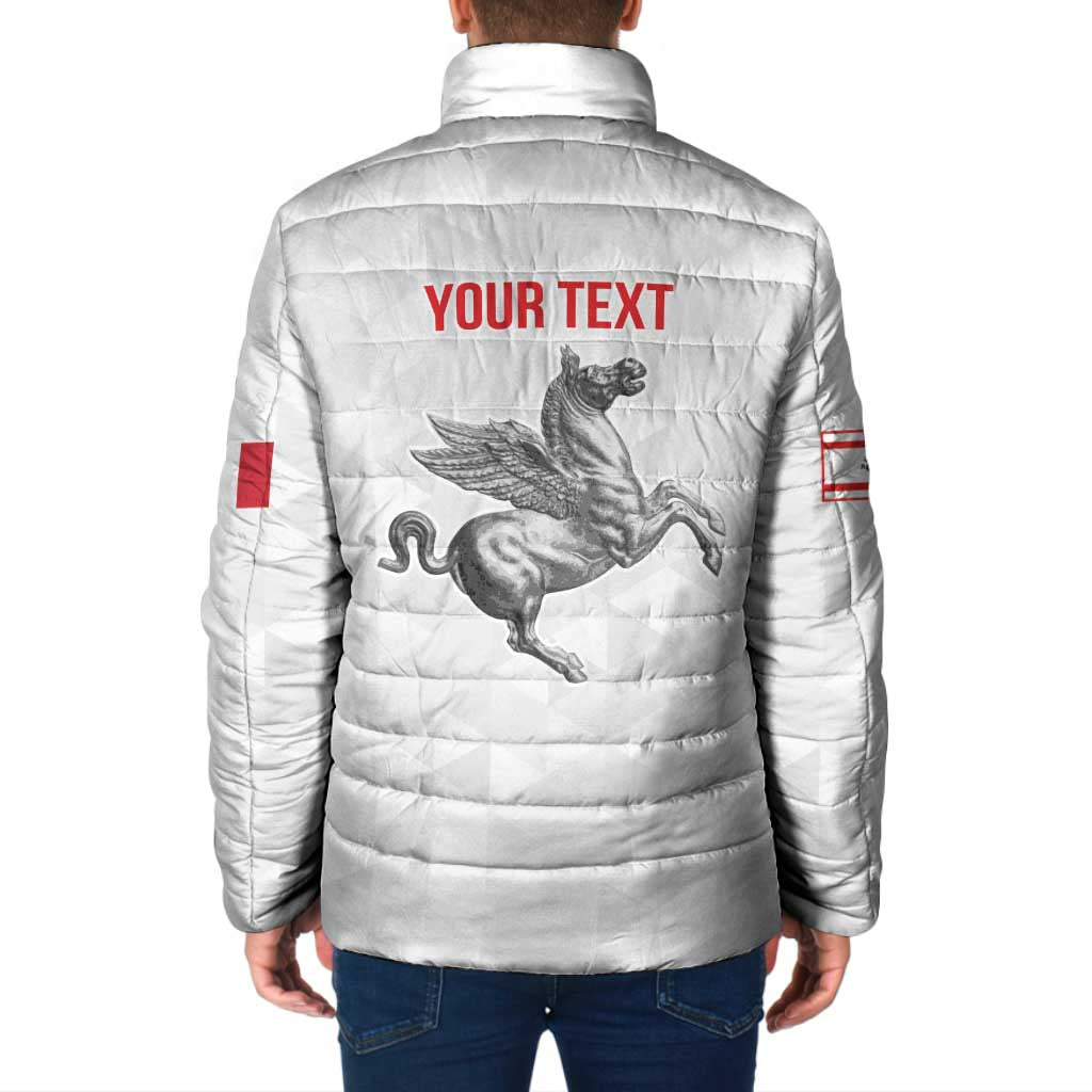 Personalized Italy Tuscany Pegasus Rampant Padded Jacket Inspiration Flags Style - Wonder Print Shop