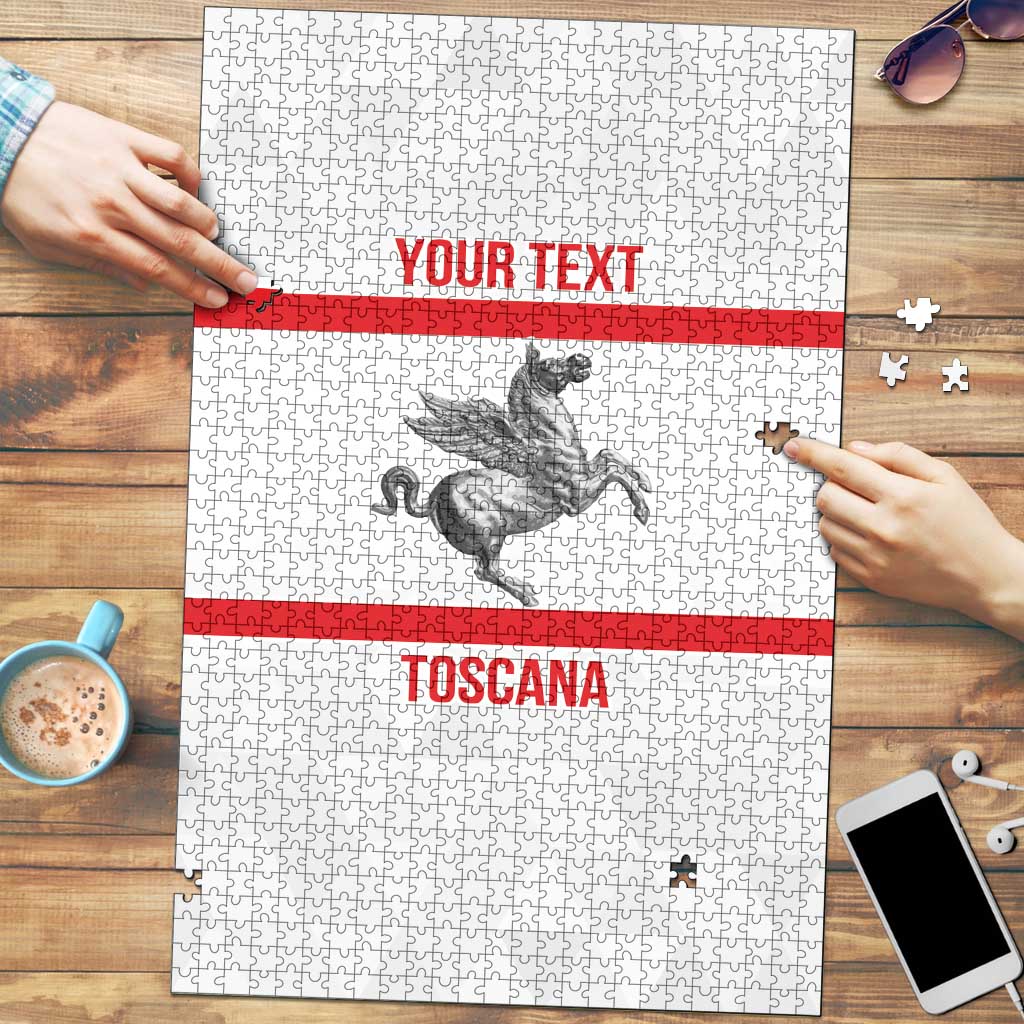 Personalized Italy Tuscany Pegasus Rampant Puzzle Inspiration Flags Style - Wonder Print Shop