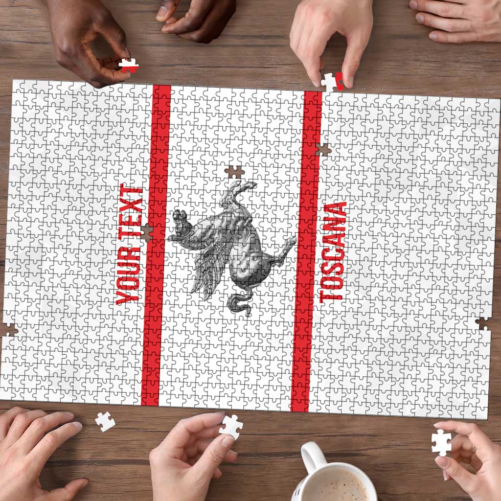 Personalized Italy Tuscany Pegasus Rampant Puzzle Inspiration Flags Style - Wonder Print Shop