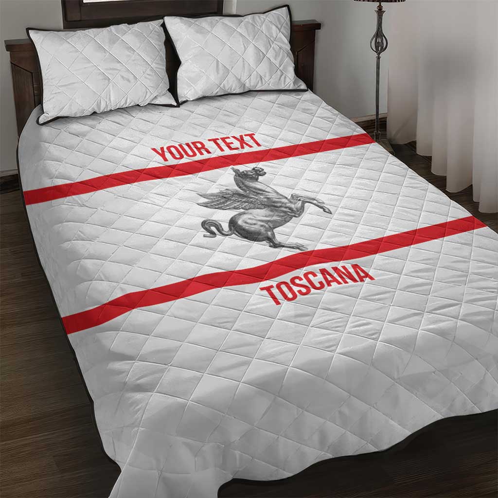 Personalized Italy Tuscany Pegasus Rampant Quilt Bed Set Inspiration Flags Style