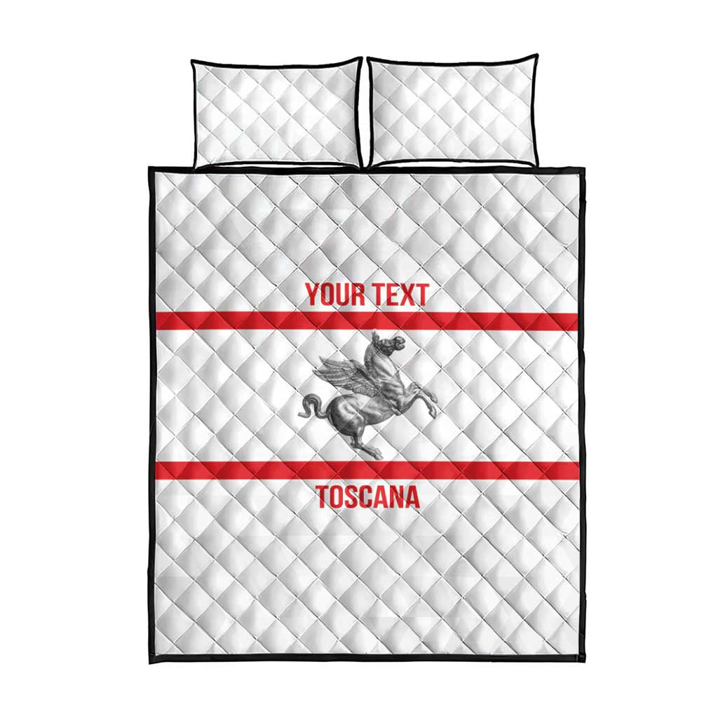 Personalized Italy Tuscany Pegasus Rampant Quilt Bed Set Inspiration Flags Style