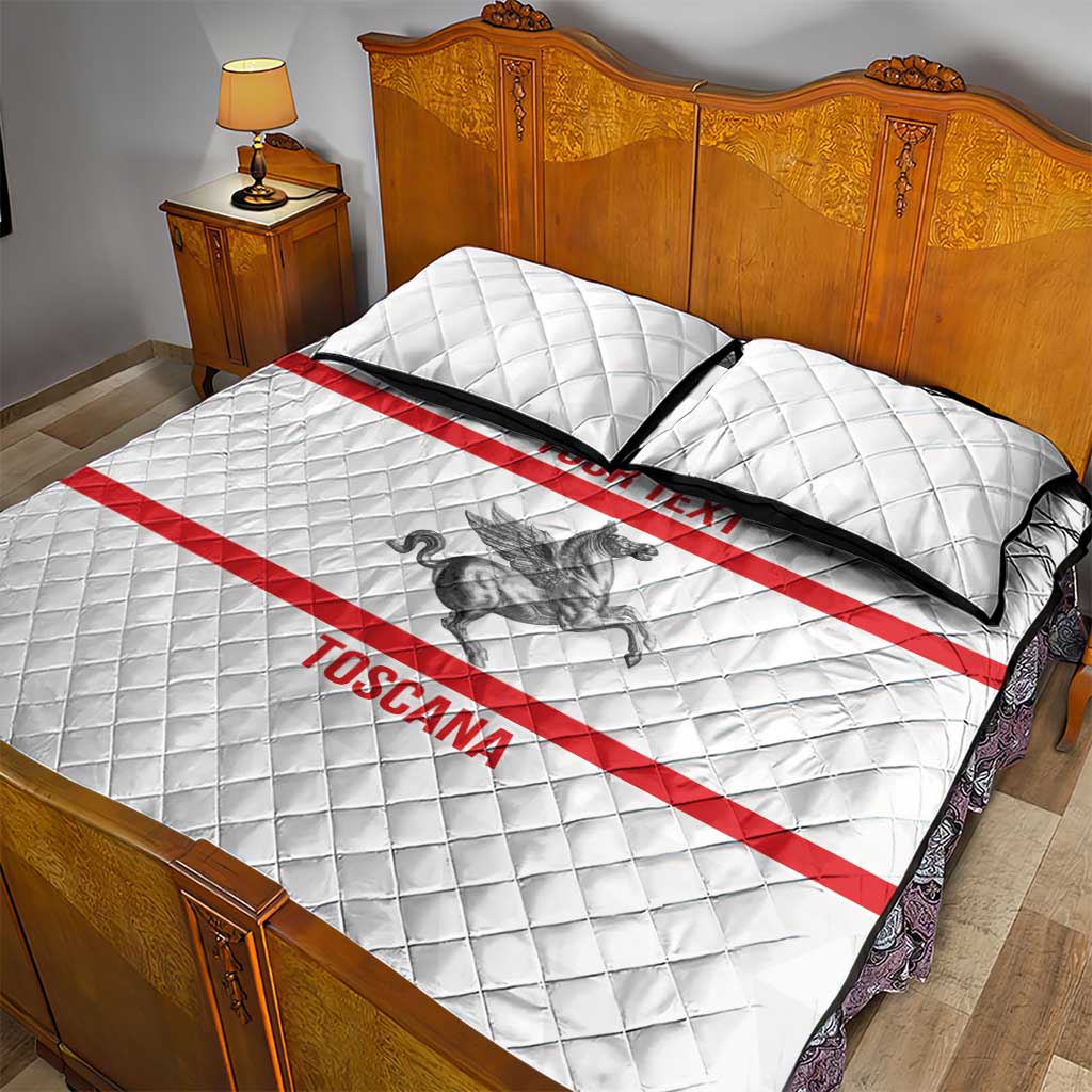 Personalized Italy Tuscany Pegasus Rampant Quilt Bed Set Inspiration Flags Style