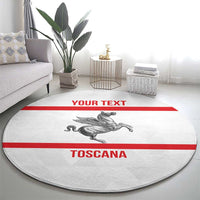 Personalized Italy Tuscany Pegasus Rampant Round Carpet Inspiration Flags Style
