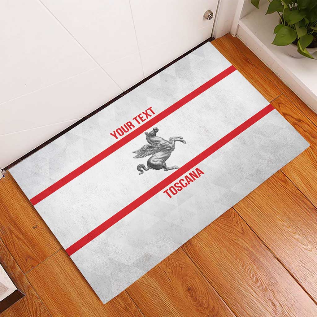Personalized Italy Tuscany Pegasus Rampant Rubber Doormat Inspiration Flags Style