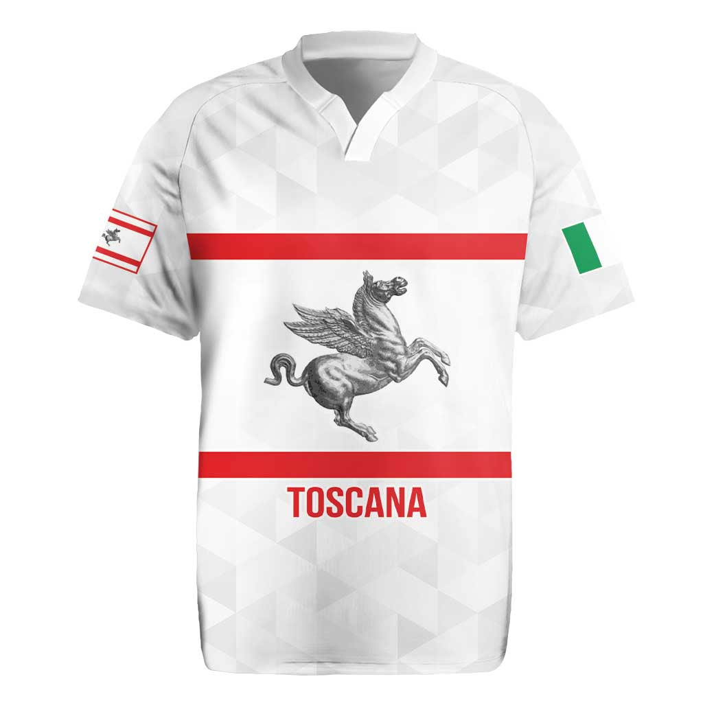 Personalized Italy Tuscany Pegasus Rampant Rugby Jersey Inspiration Flags Style