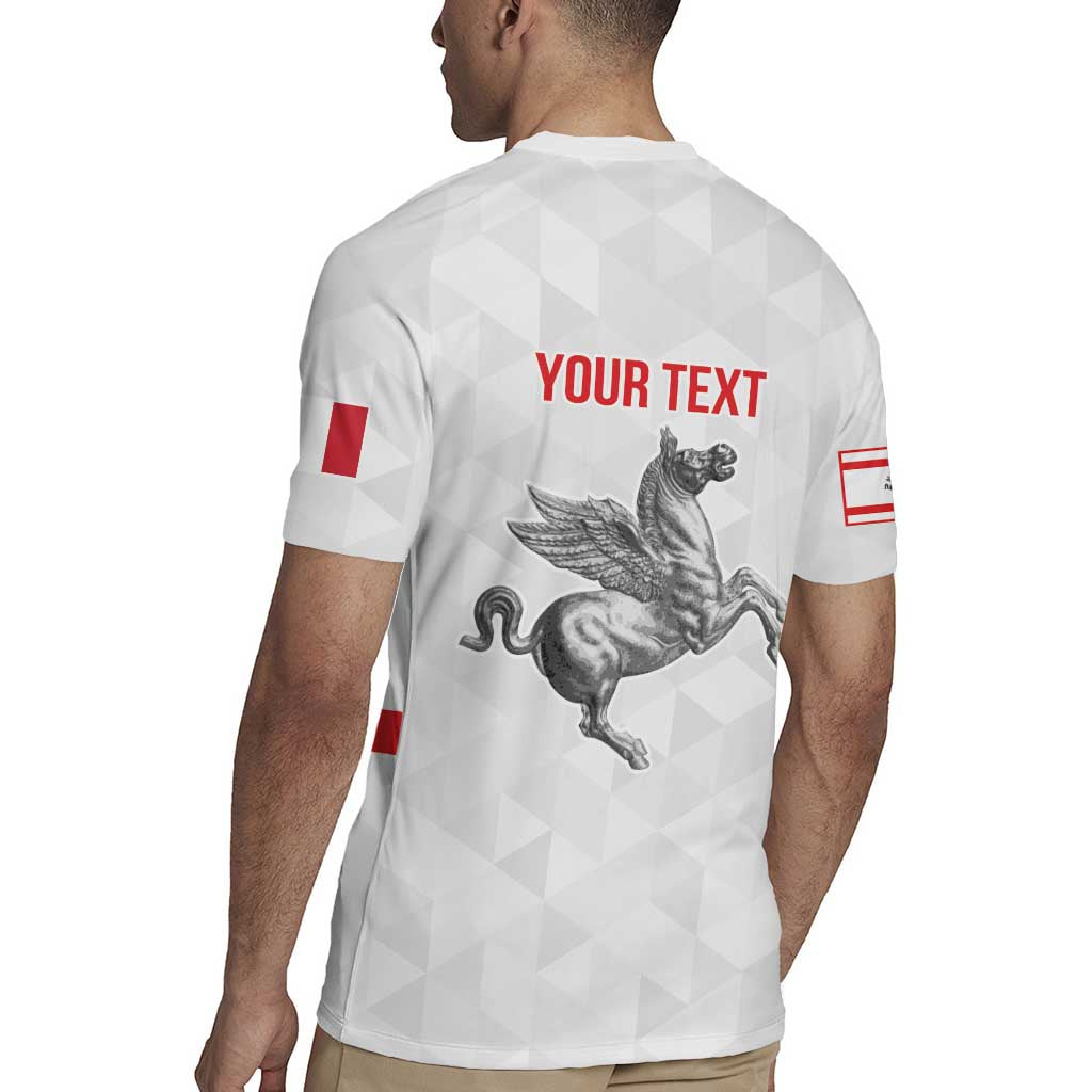 Personalized Italy Tuscany Pegasus Rampant Rugby Jersey Inspiration Flags Style