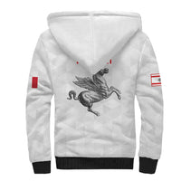 Personalized Italy Tuscany Pegasus Rampant Sherpa Hoodie Inspiration Flags Style
