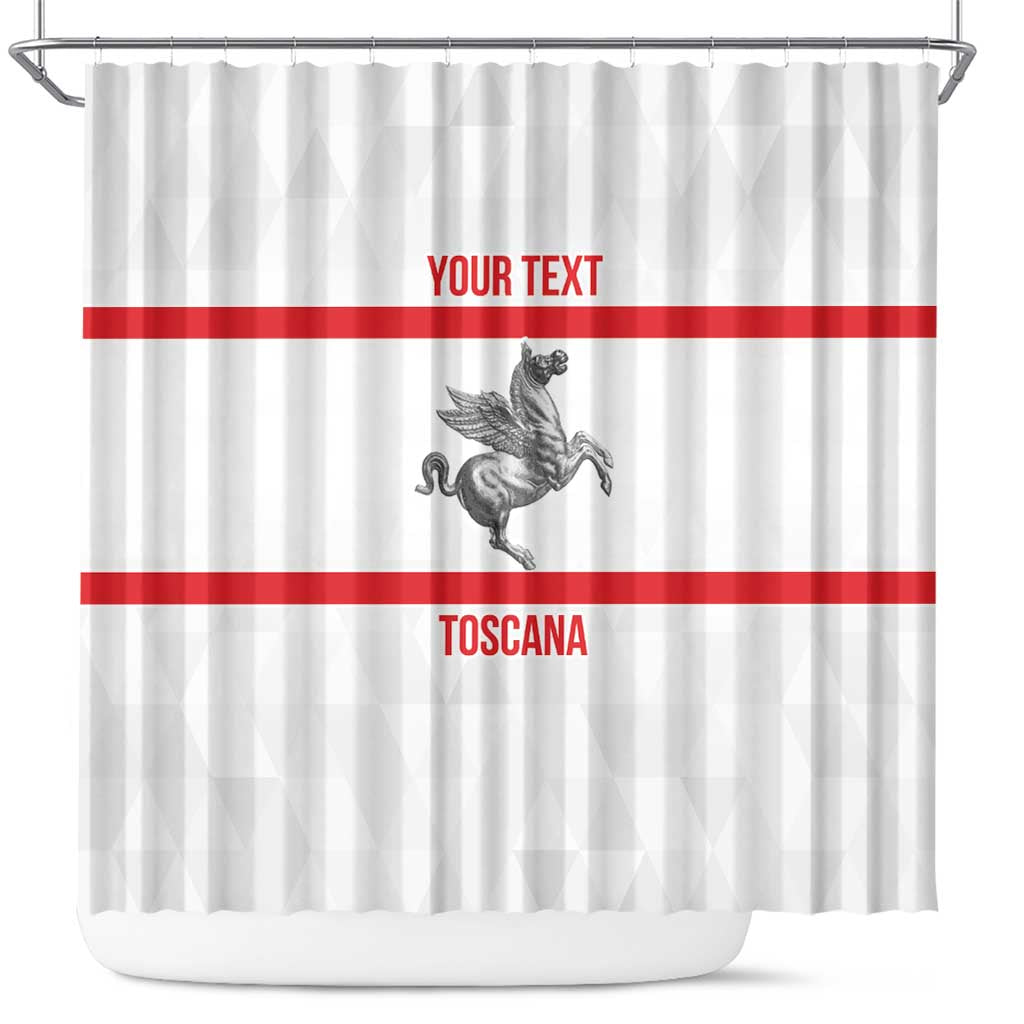 Personalized Italy Tuscany Pegasus Rampant Shower Curtain Inspiration Flags Style