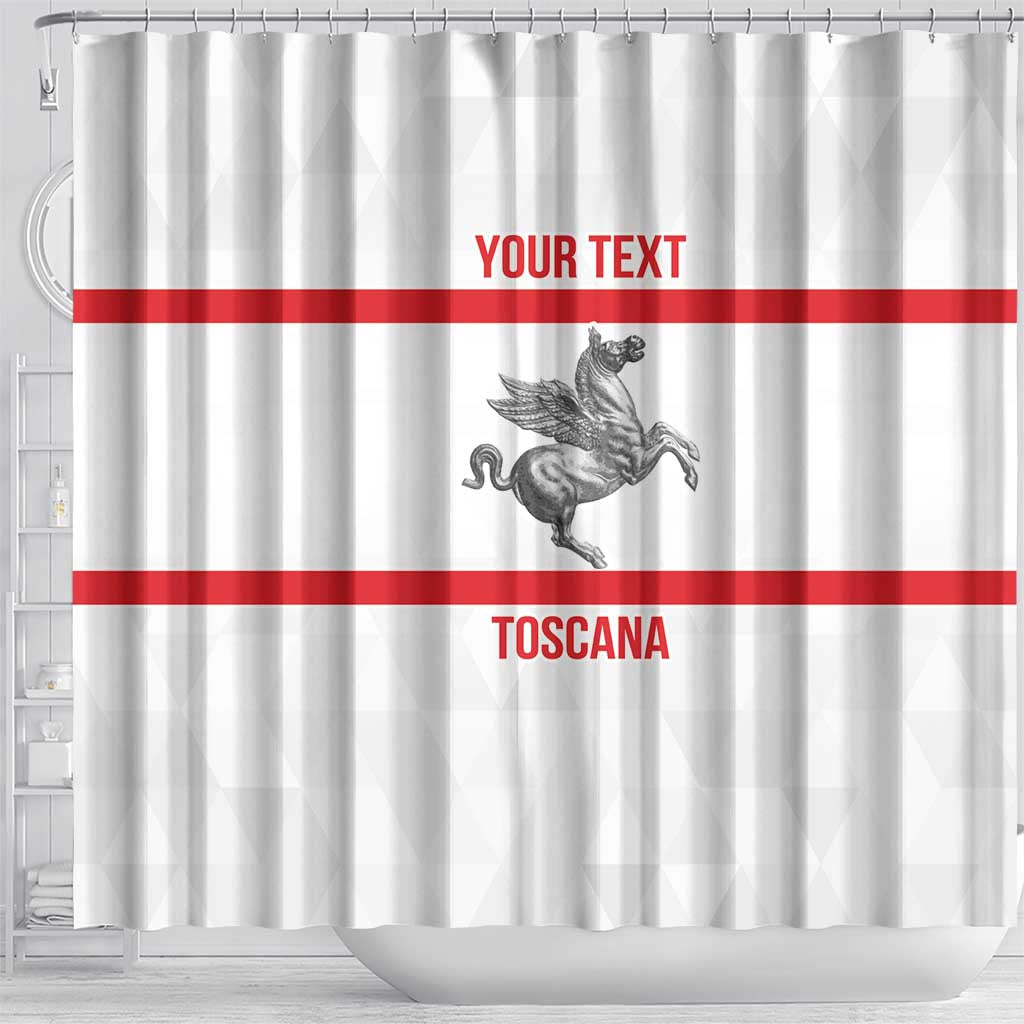 Personalized Italy Tuscany Pegasus Rampant Shower Curtain Inspiration Flags Style