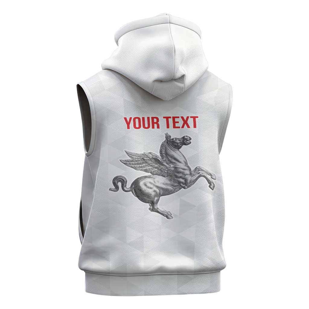 Personalized Italy Tuscany Pegasus Rampant Sleeveless Hoodie Inspiration Flags Style - Wonder Print Shop