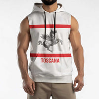 Personalized Italy Tuscany Pegasus Rampant Sleeveless Hoodie Inspiration Flags Style - Wonder Print Shop
