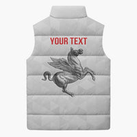Personalized Italy Tuscany Pegasus Rampant Sleeveless Puffer Jacket Inspiration Flags Style - Wonder Print Shop
