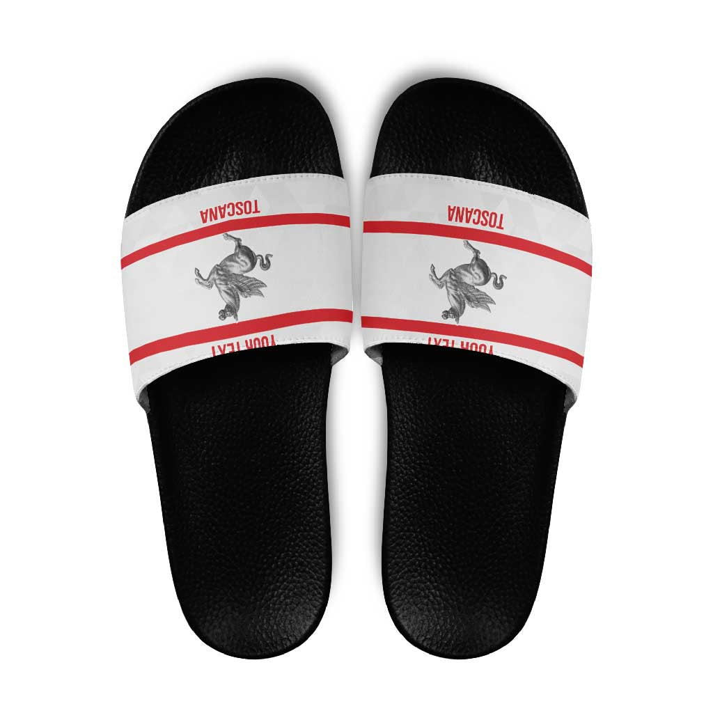 Personalized Italy Tuscany Pegasus Rampant Slide Sandals Inspiration Flags Style - Wonder Print Shop
