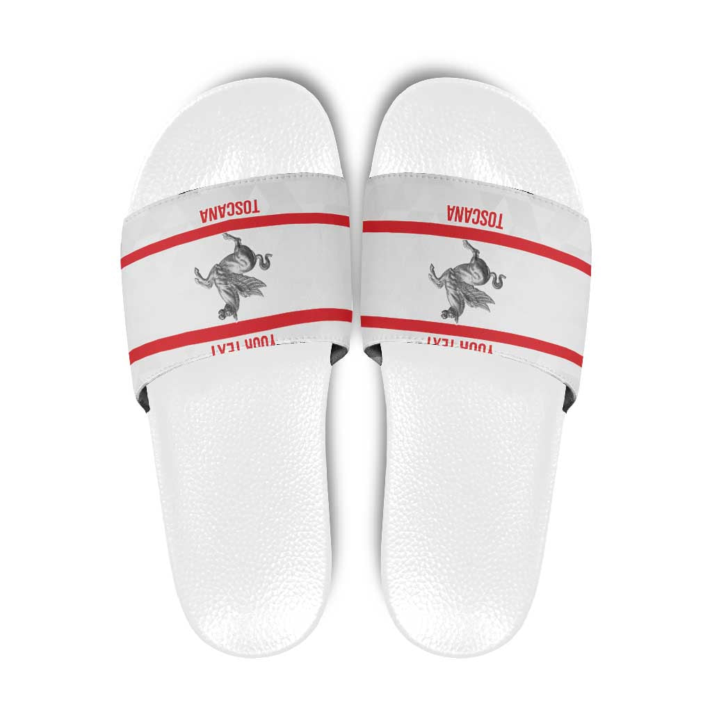 Personalized Italy Tuscany Pegasus Rampant Slide Sandals Inspiration Flags Style - Wonder Print Shop