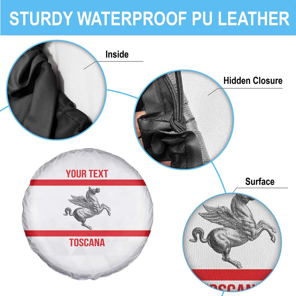 Personalized Italy Tuscany Pegasus Rampant Spare Tire Cover Inspiration Flags Style