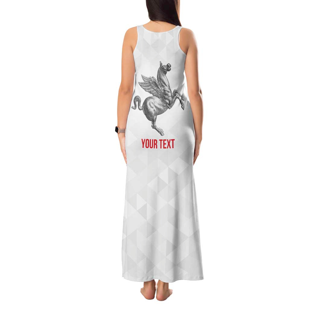 Personalized Italy Tuscany Pegasus Rampant Tank Maxi Dress Inspiration Flags Style
