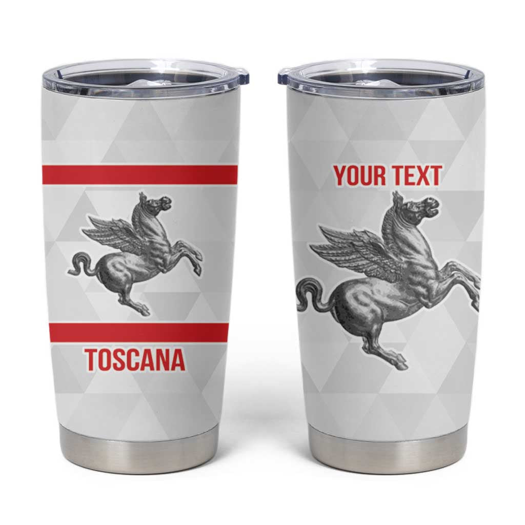 Personalized Italy Tuscany Pegasus Rampant Tumbler Cup Inspiration Flags Style