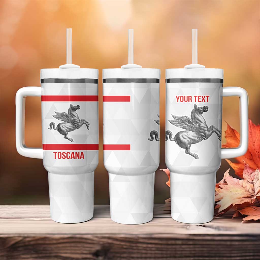 Personalized Italy Tuscany Pegasus Rampant Tumbler With Handle Inspiration Flags Style