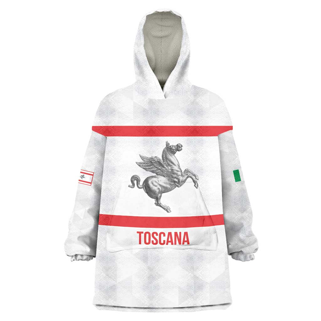 Personalized Italy Tuscany Pegasus Rampant Wearable Blanket Hoodie Inspiration Flags Style