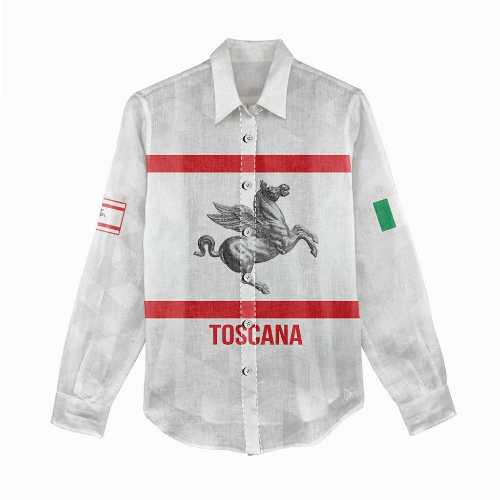 Personalized Italy Tuscany Pegasus Rampant Women Casual Shirt Inspiration Flags Style