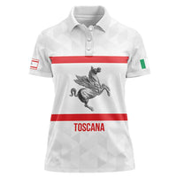 Personalized Italy Tuscany Pegasus Rampant Women Polo Shirt Inspiration Flags Style