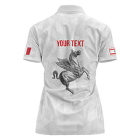 Personalized Italy Tuscany Pegasus Rampant Women Polo Shirt Inspiration Flags Style