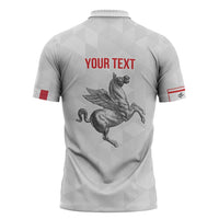 Personalized Italy Tuscany Pegasus Rampant Zipper Polo Shirt Inspiration Flags Style - Wonder Print Shop