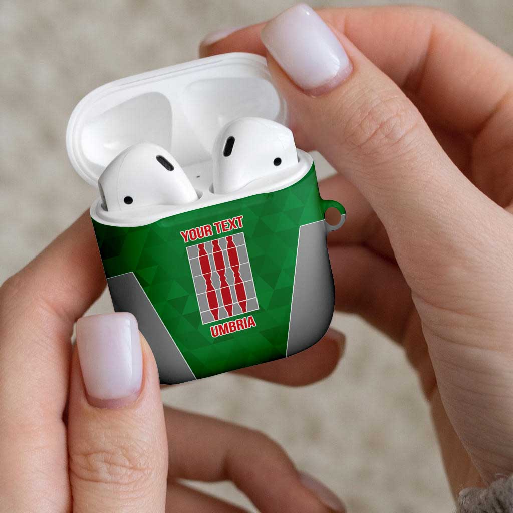 Personalized Italy Umbria AirPods Case Inspiration Flags Style - Wonder Print Shop