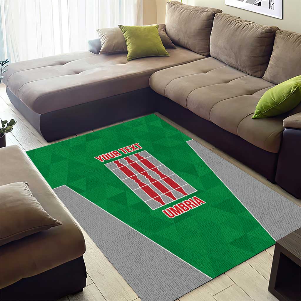 Personalized Italy Umbria Area Rug Inspiration Flags Style LT9