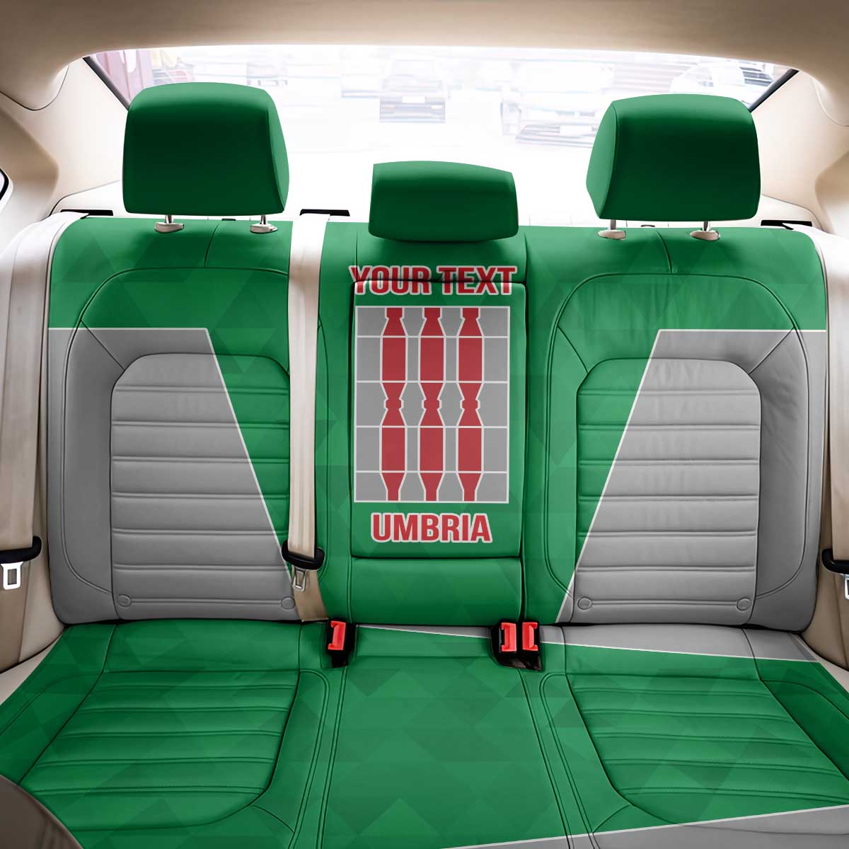 Personalized Italy Umbria Back Car Seat Cover Inspiration Flags Style LT9