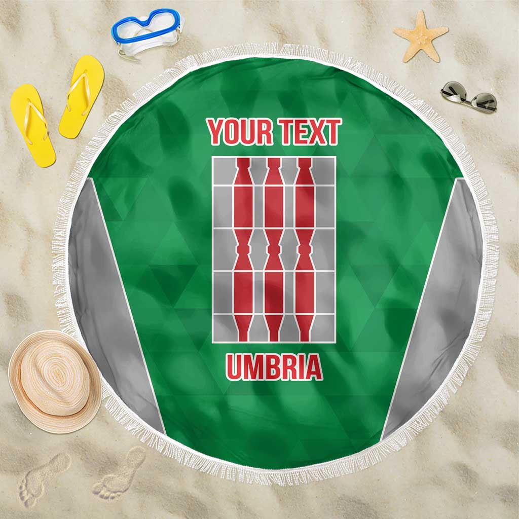 Personalized Italy Umbria Beach Blanket Inspiration Flags Style LT9